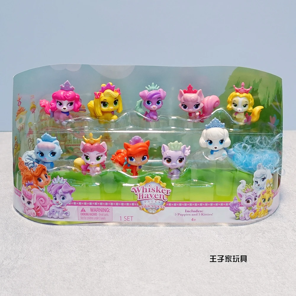 

Genuine Disney Whisker Haven Action Figure Princess Palace Pet Tail Pumpkin Ornaments Accessories Pretend Play Children Toy
