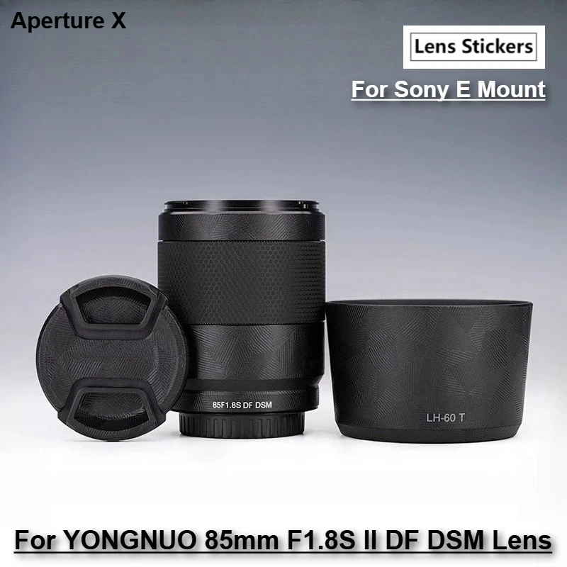 Фото Защитная виниловая пленка-наклейка для объектива YONGNUO 85mm F1.8S II DF DSM для Sony E Mount, YN85mm F/1.8S №1