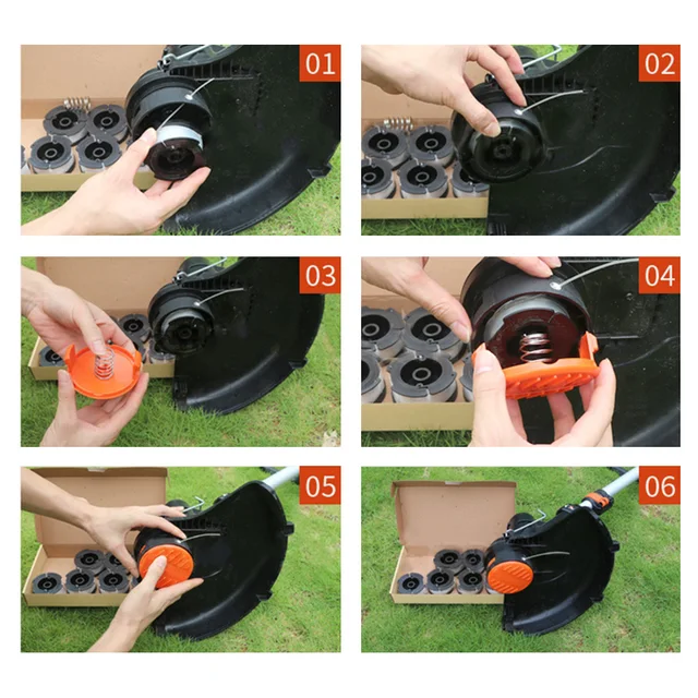 6/8pcs Grass Trimmer Spool 9.14m Length Trimmer Spool Line AF-100-3ZP  Diameter 1.65mm for Black/Decker Grass Trimmer Accessory - AliExpress