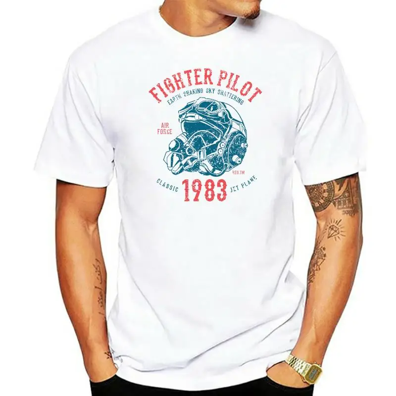 

T-Shirt Divertente Uomo Maglia Con Stampa Piloti Aviazione Fighter Pilot Tuned 3D Men Hot Cheap Short Sleeve Male T Shirt