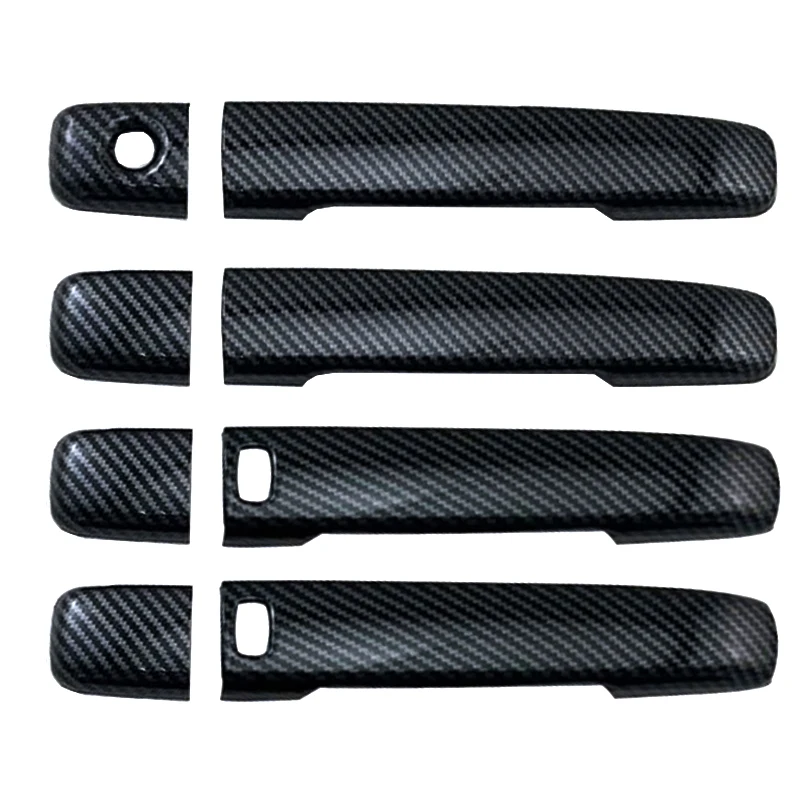 Для Infiniti G25 G35 G37 Крышка для дверной ручки из АБС-пластика углеродного волокна с ярким черным покрытием