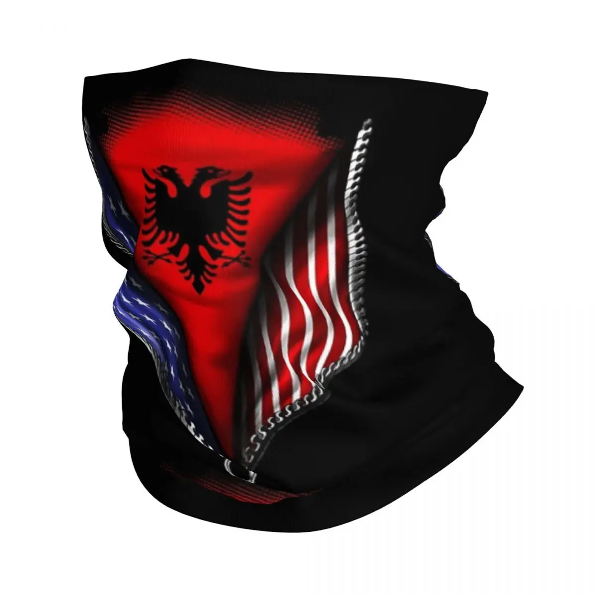 

Бандана с албанским флагом, накидка на шею, шарф с принтом, многофункциональный шарф для езды на велосипеде для мужчин и женщин, для взрослых, всесезонный