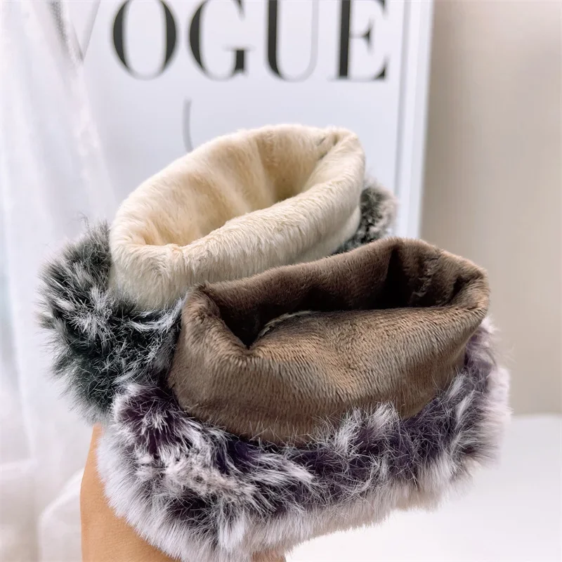 Женские перчатки из искусственной кожи для холодной погоды зимние теплые с