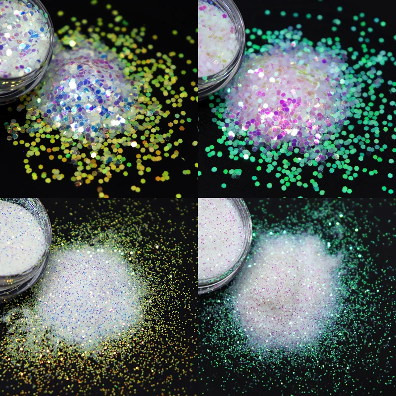 Блестящий переливающийся блеск для ногтей сделай сам 4 бутылки эпоксидная смола