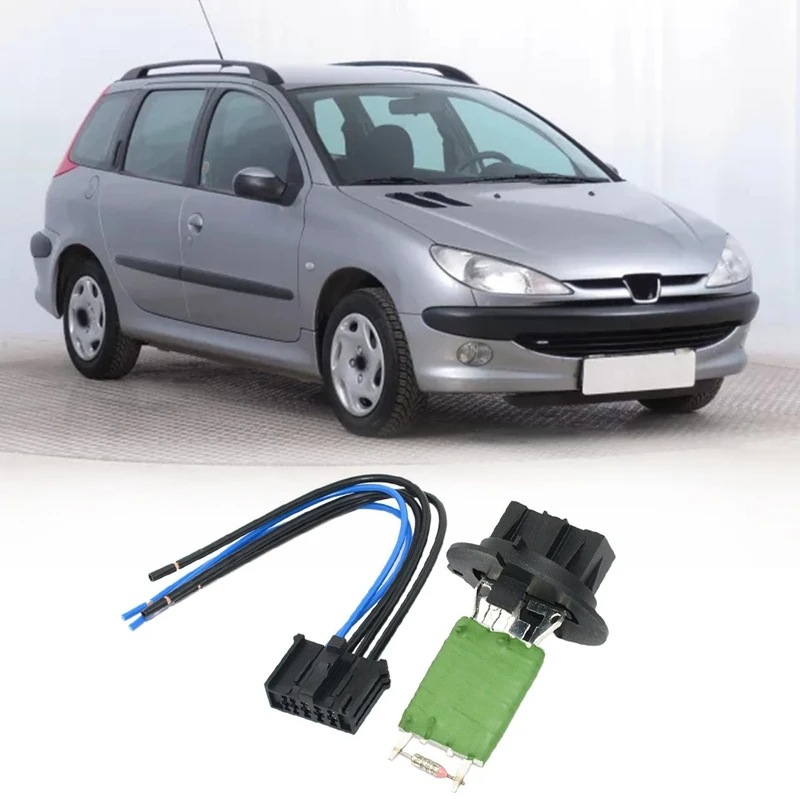 

For Peugeot 206 307 Citroen C3 Xsara Blower/Heater Motor Resistor+Wiring Line 6450JP 6445ZL 6445KL