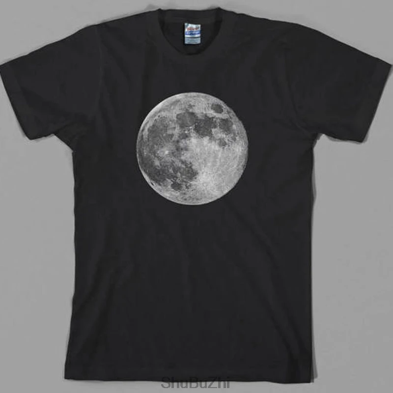 

Full Moon T Shirt, , astronaut, space, earth, planets, science, alien, gift MEN T-shirt summer fashion cool tshirt big size