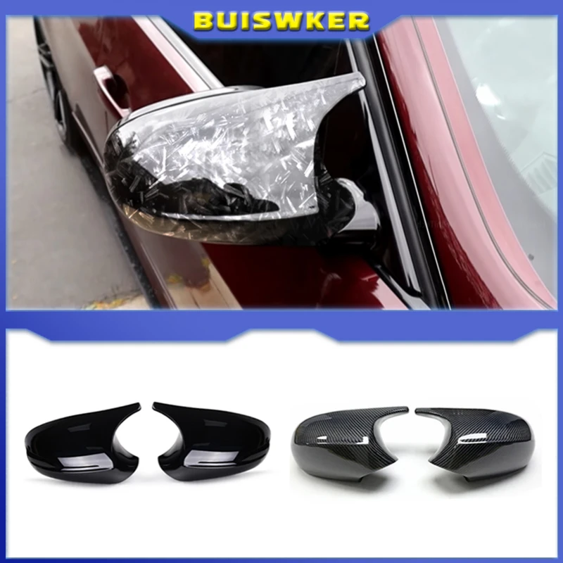 Replacement Rearview Side Mirror Covers Cap For BMW E90 E91 E92 E93 E81 E87 E82 E88 3 1 Series M Accessories Carbon Fiber Gloss