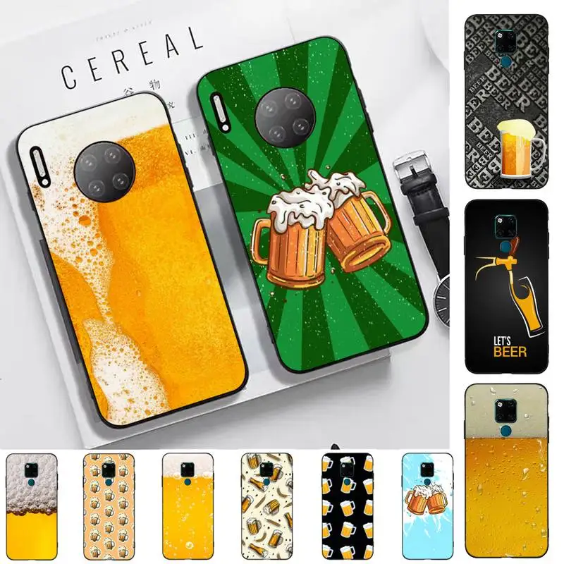 

World Beers Alcohol Summer Bubble Phone Case for Huawei Mate 20 10 9 40 30 lite pro X Nova 2 3i 7se