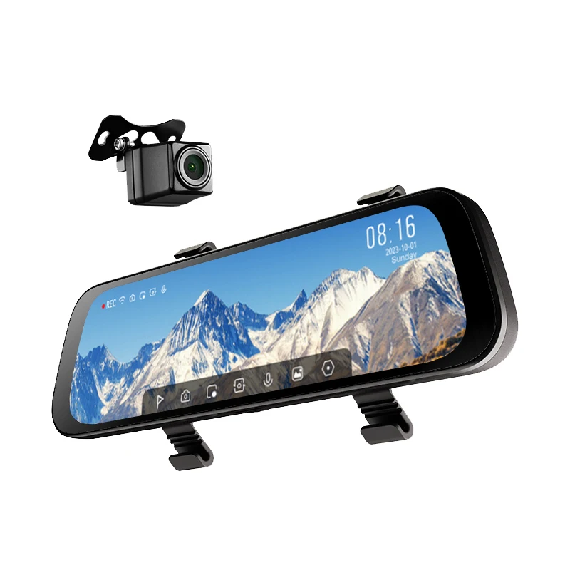 70mai S500 3K HDR заднего вида 9.35'' сенсорный экран двухканальное голосовое