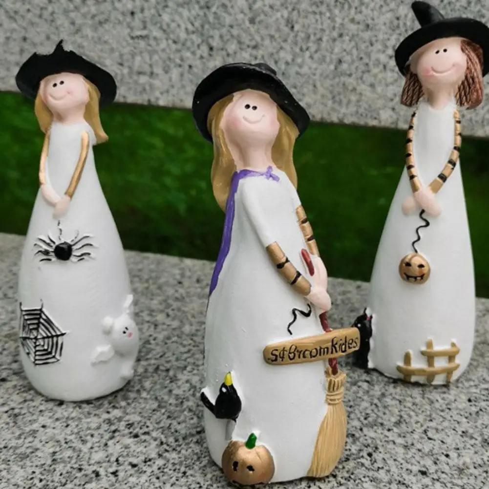 

Статуя Хэллоуин из смолы, украшения, настольное украшение, домашняя декоративная статуя, супер симпатичный подарок на новоселье