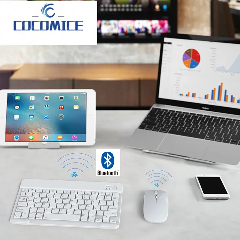 

Беспроводная Bluetooth-клавиатура для планшета, 10 дюймов