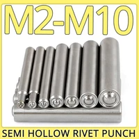 m2 m2 5 m3 m4 m5 m6 m8 m10 half hollow rivet nut punch manual press knocking crimping flanging hand tool riveter machine punch