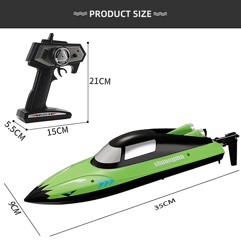 25 KM/H RC Boat 2.4 Ghz High Speed Racing Speedboat Remote Control Ship Water Game Kids Outdoor Toys Children Gift enlarge