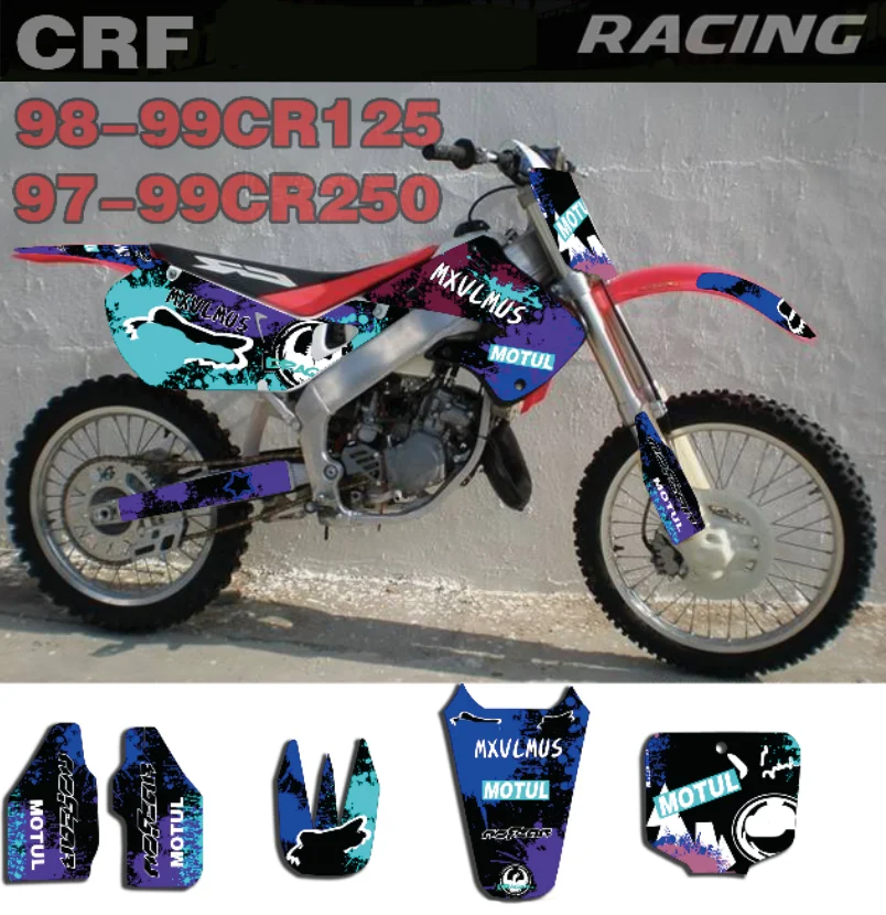 Наклейки на тему мотоцикла графические наклейки команды для HONDA CR125 1998 1999 CR250 1997 |