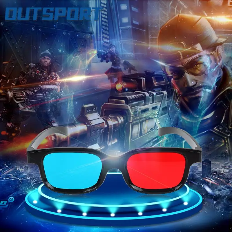 

2/4/6 шт., универсальные 3D-очки для домашнего кинотеатра