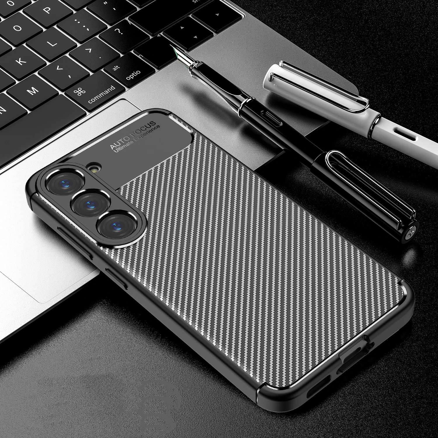 

For Samsung Galaxy S23 Plus Case Samsung Galaxy S23 Plus Cover Soft Luxury Business Carbon Fiber Case For Samsung S23 Plus