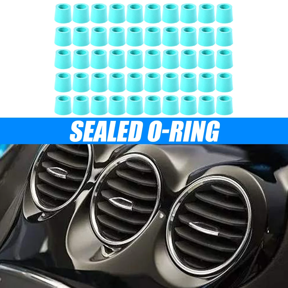 

50lot A/C 1/4 inch Wear High Temperature Resistance Charging Hose Manifold Repair Sealing O-ring Replacement HVAC Rubber Gasket