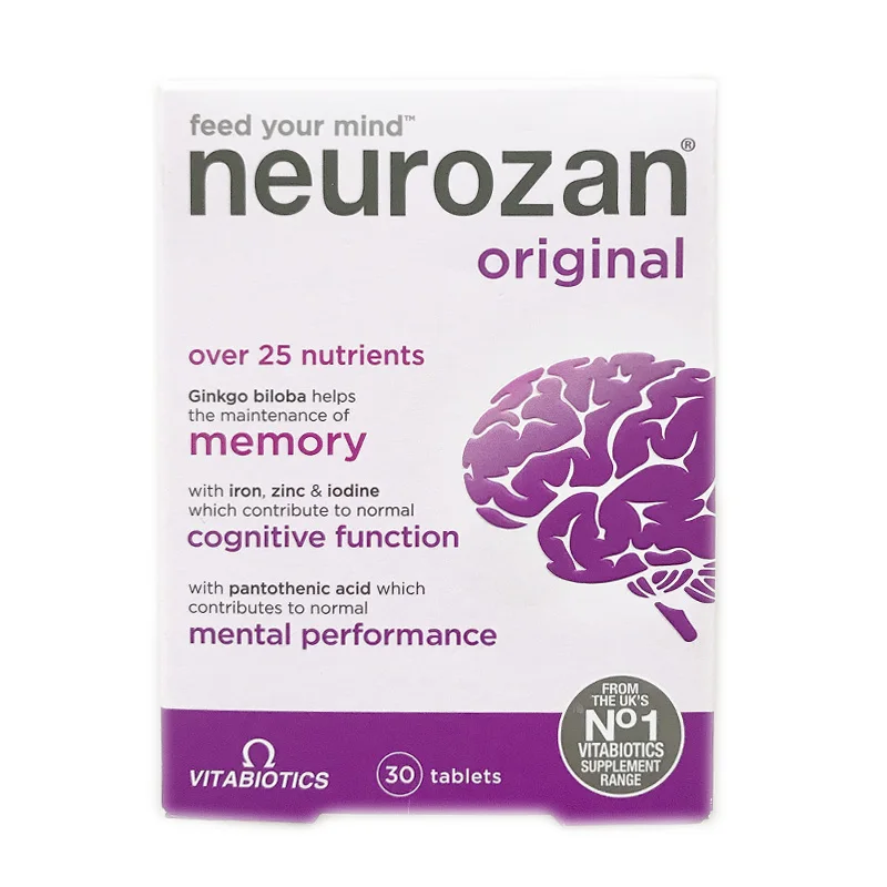 

neurozan Over 25 Nutrients Memory Cognitive Function Mental Performance 30 Tablets