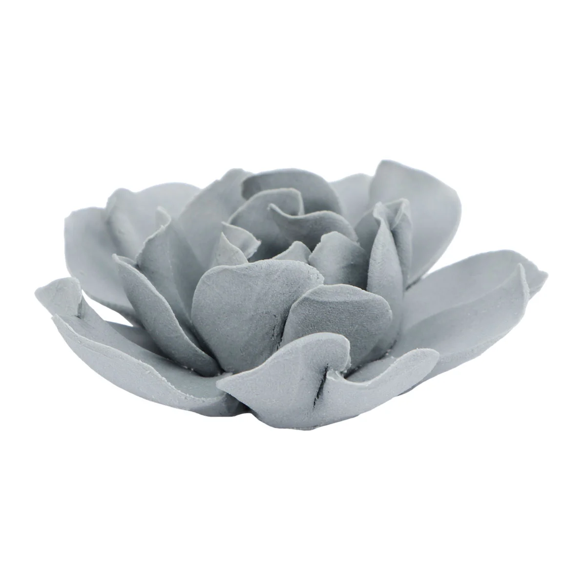 

Ceramic Wall Flowers 3D Decor Wall Hanging Decorative White Peony for Home and Garden Grey