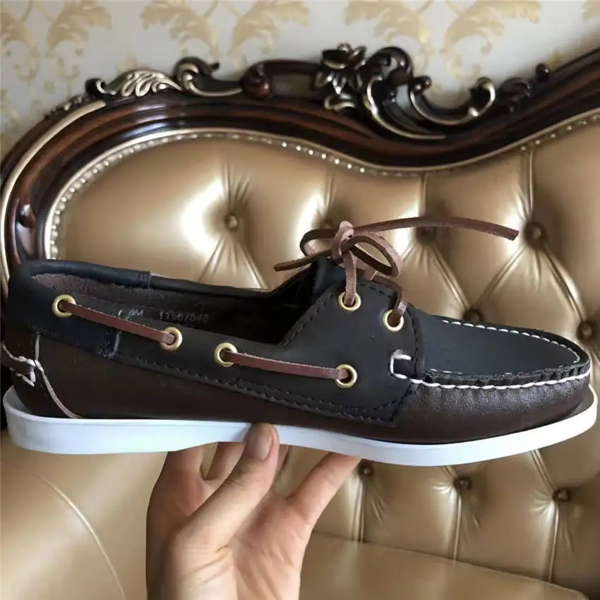 

Туфли из натуральной кожи для мужчин и женщин, Классические Лоферы без застежки, на плоской подошве, 2022A13