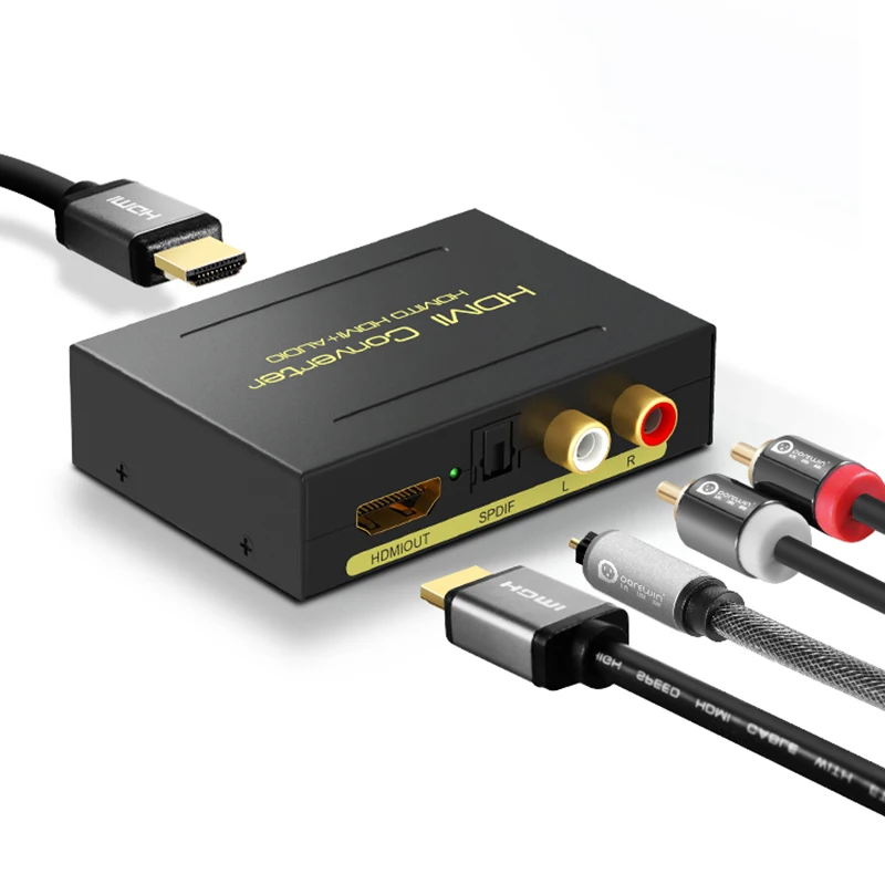 Фото 4K HDMI аудио сплиттер экстрактор стерео HDMI к HDMI и оптический TOSLINK SPDIF + 3,5 мм стерео аудио экстрактор для ПК PS4 TV DVD №1