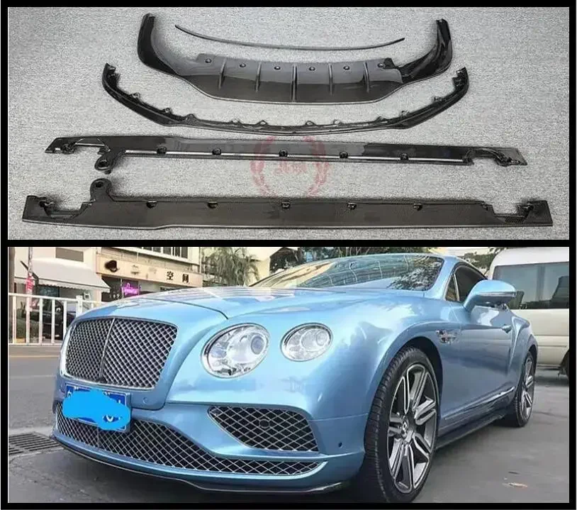 Передний бампер из углеродного волокна задний спойлер диффузор багажника