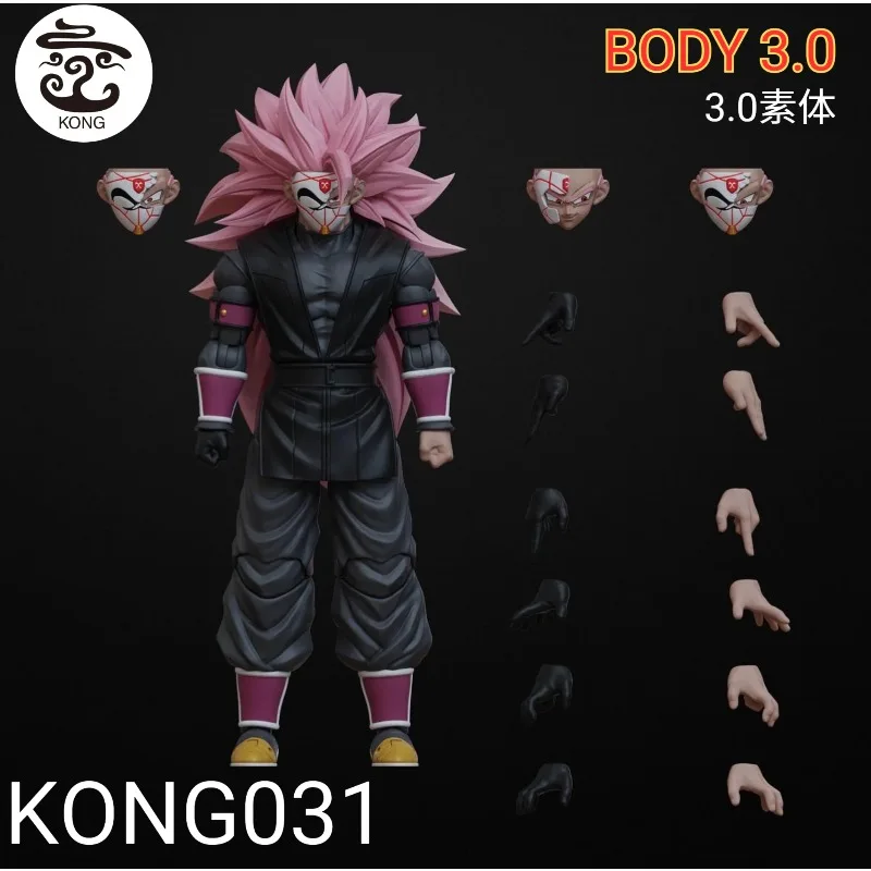 Фото Доставка в течение 24 часов: Фигурка Kong Model (Beast Deities) Dragon Ball SHF Black Goku / Zamasu / Xicor 1/12, коллекционная игрушка, подарок. №3
