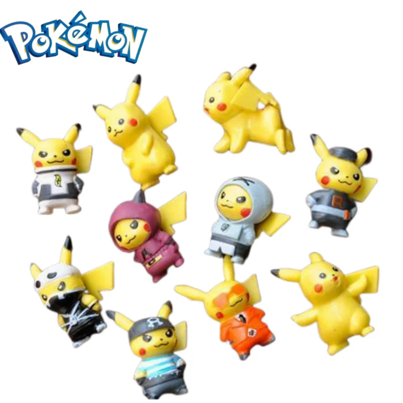 

Pokemon Anime Peripheral Kawaii Super Mini Pikachu Doll Decoration Cute Cartoon Invisible Ninja Series Elf Holiday Birthday Gift