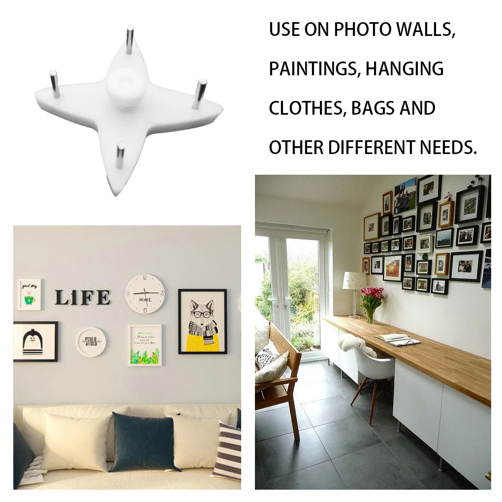 

100 шт., декоративные настенные крючки для дома и офиса