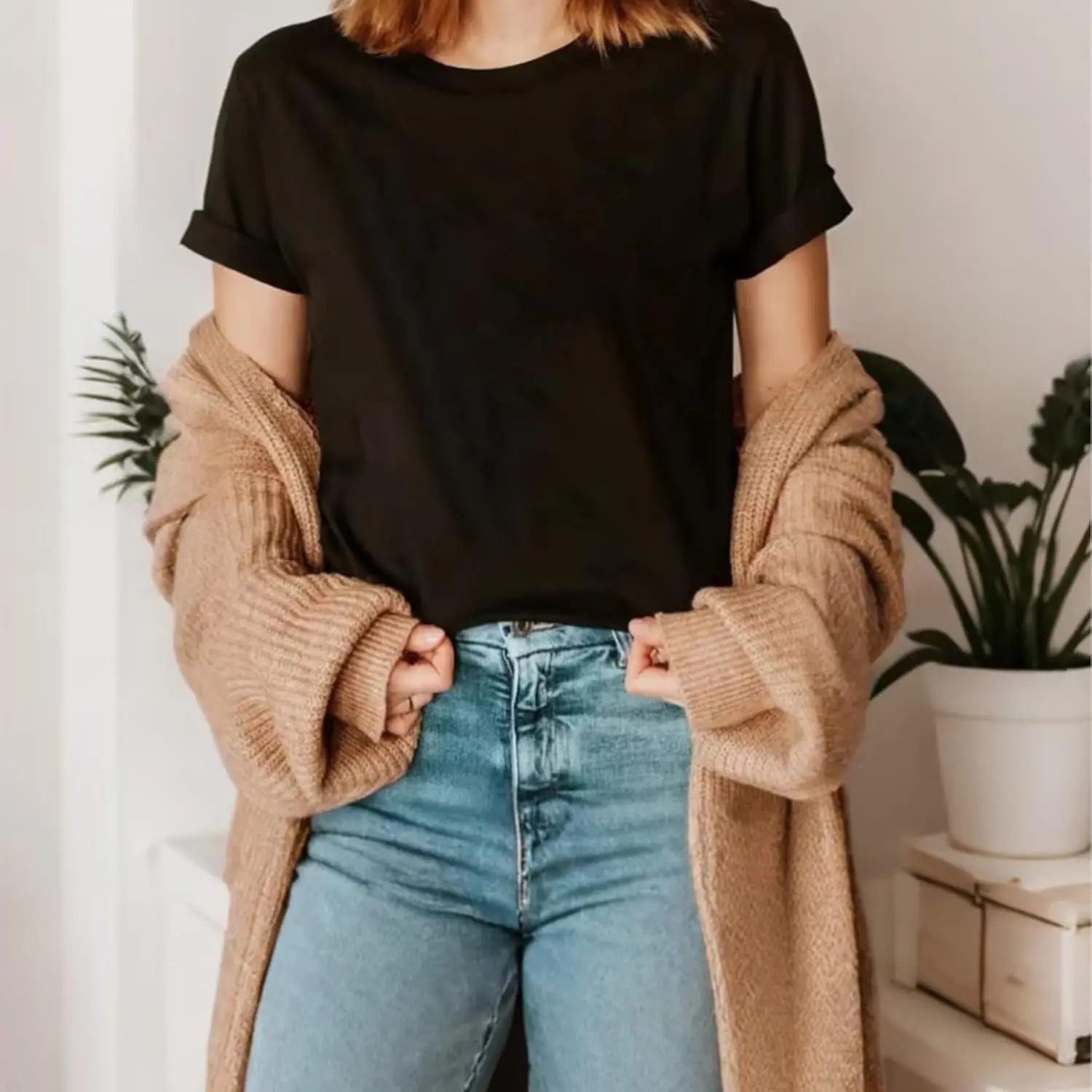 Женская повседневная футболка с круглым вырезом и короткими рукавами Peace Love Cure