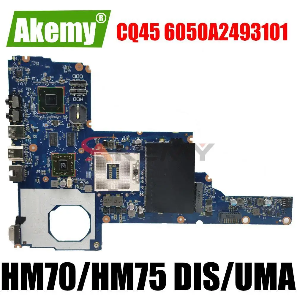 

685782-001 685108-501 для ноутбука HP 450 250 1000 CQ45 материнская плата HM75 или HM70 W / GPU DDR3 Материнская плата 6050A2493101-MB-A02