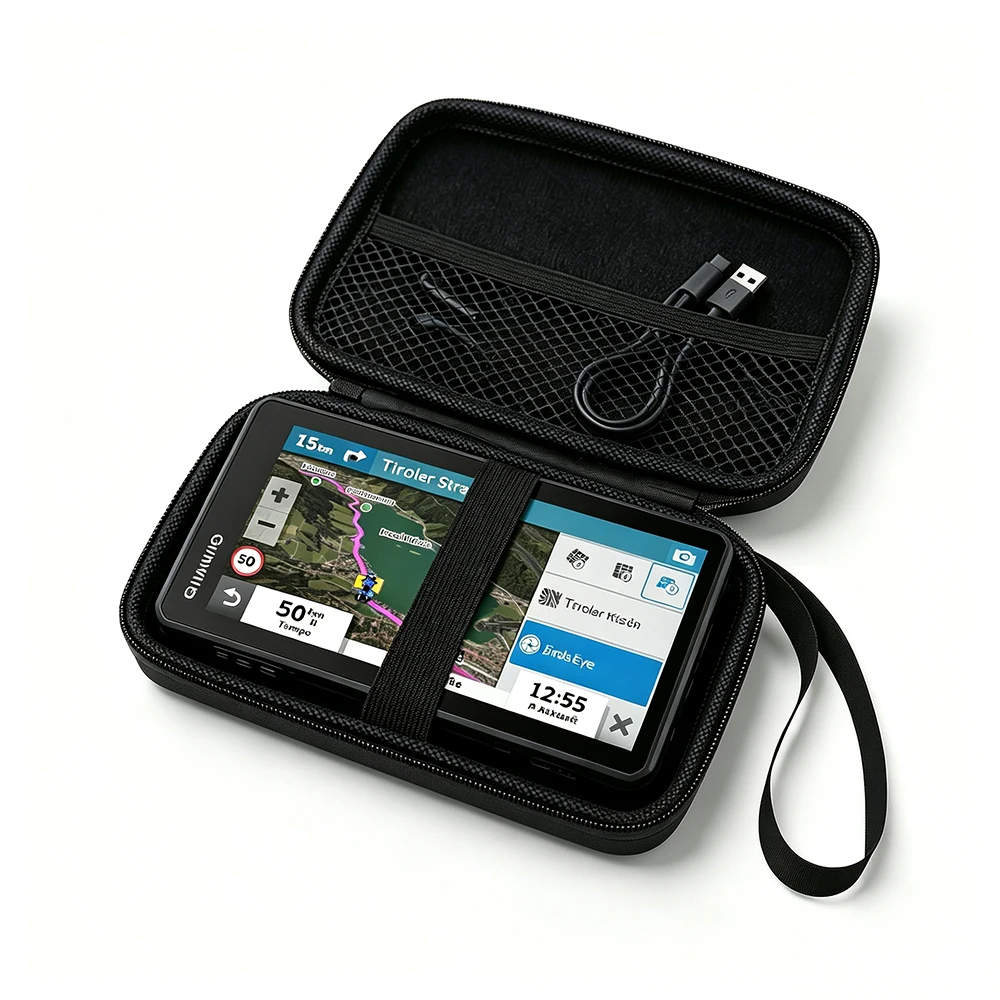 Фото Прочный переносной защитный чехол-сумка для хранения для GPS-аксессуаров Garmin ZUMO XT / XT2 / X3 4.7 дюйма / X3 6.0 дюйма. №1
