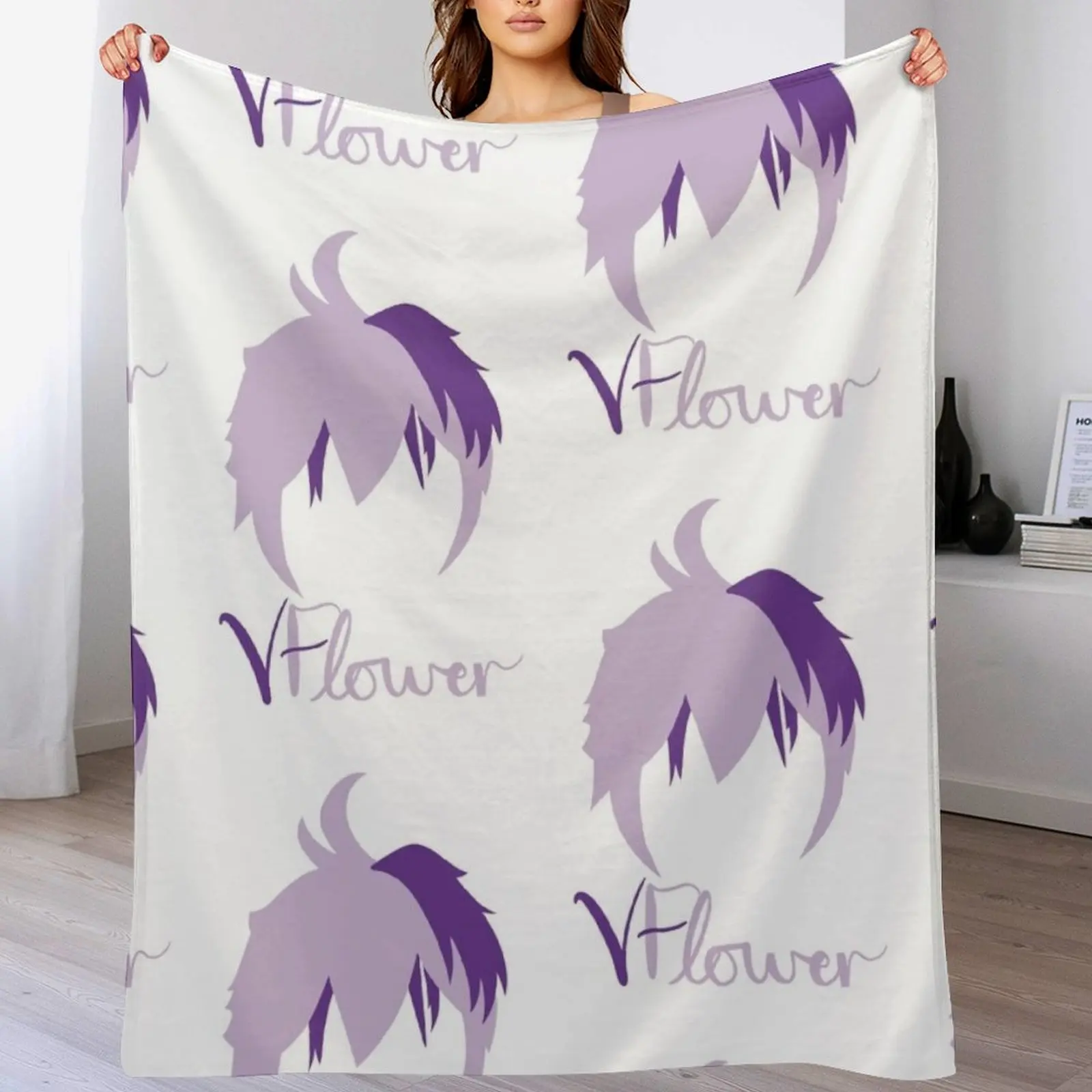 Плед с силуэтом VFlower фланелевая ткань полярные одеяла для кровати