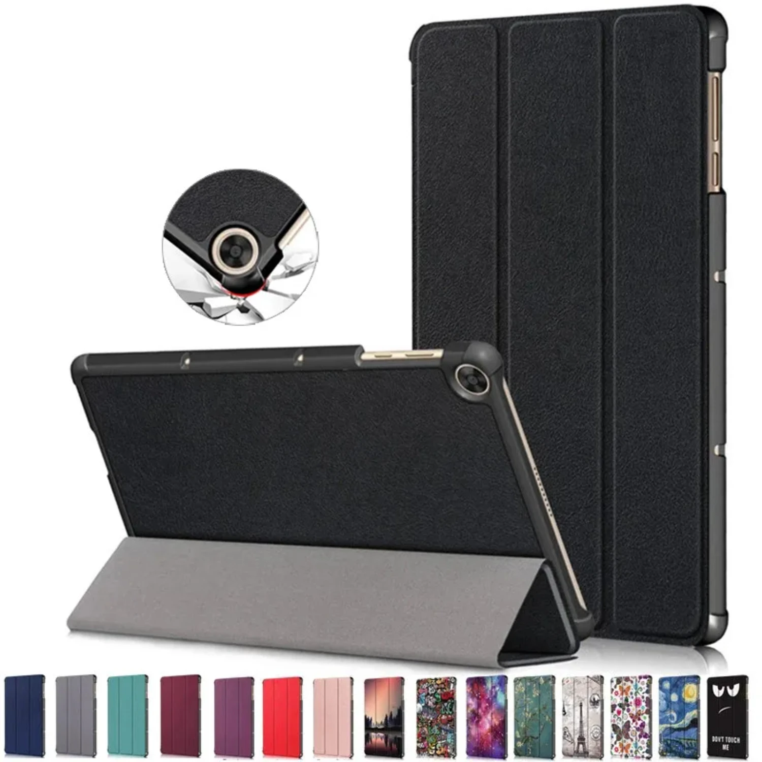 Ultra-Thin Lightweight Matte Finish Shell Tablet Cover with Folding Stand for MatePad T10 T10s X8 Lite SE X6 9.7 10.1 Pad - 2021