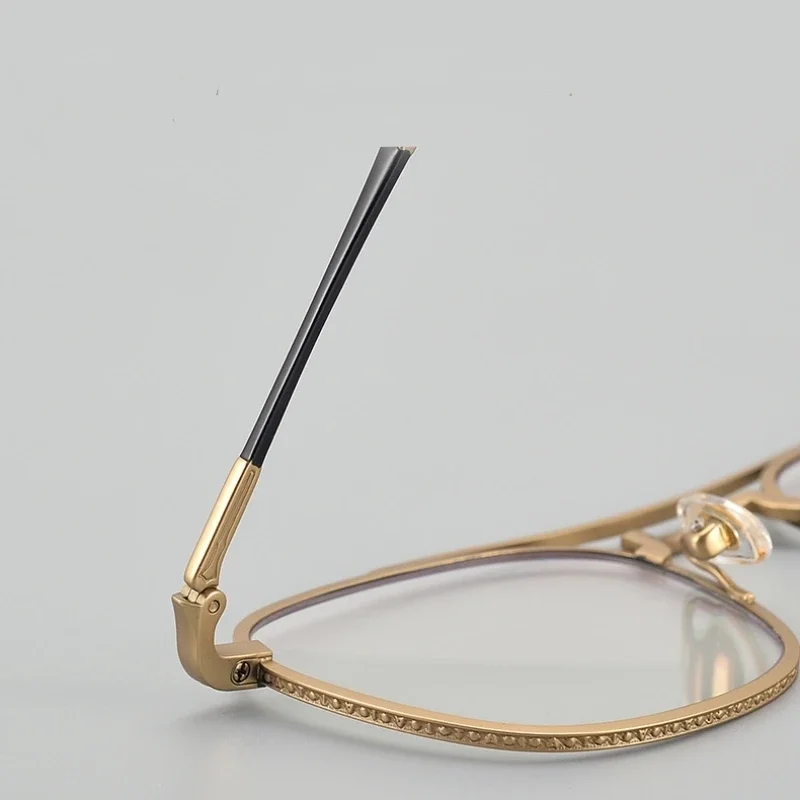 Овальные очки для чтения женские японские ручной работы оправа очков титана ARLT5925