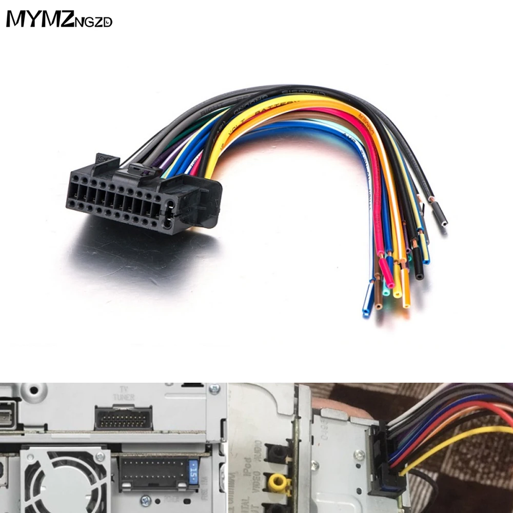 Radio Power Speak Wiring Harness Connector Adapter Cable For