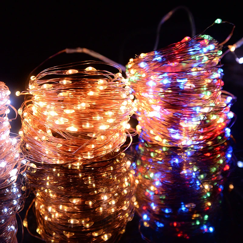 

10M 100 LED Fairy Light String Garland Decorations For Outdoor Courtyard Tree Stairway Christmas Home Party Decor Night Lamps