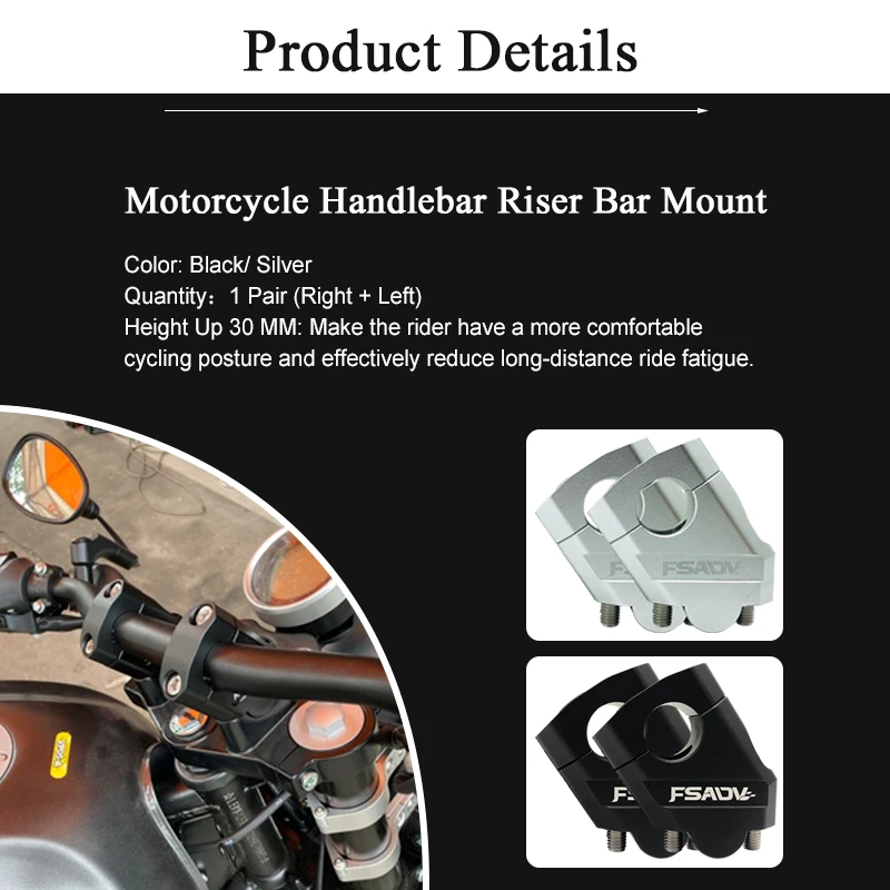 Зажим для руля мотоцикла 22 мм подходит BMW R850R F800ST R 850R F800 ST F 800ST R850 850 800