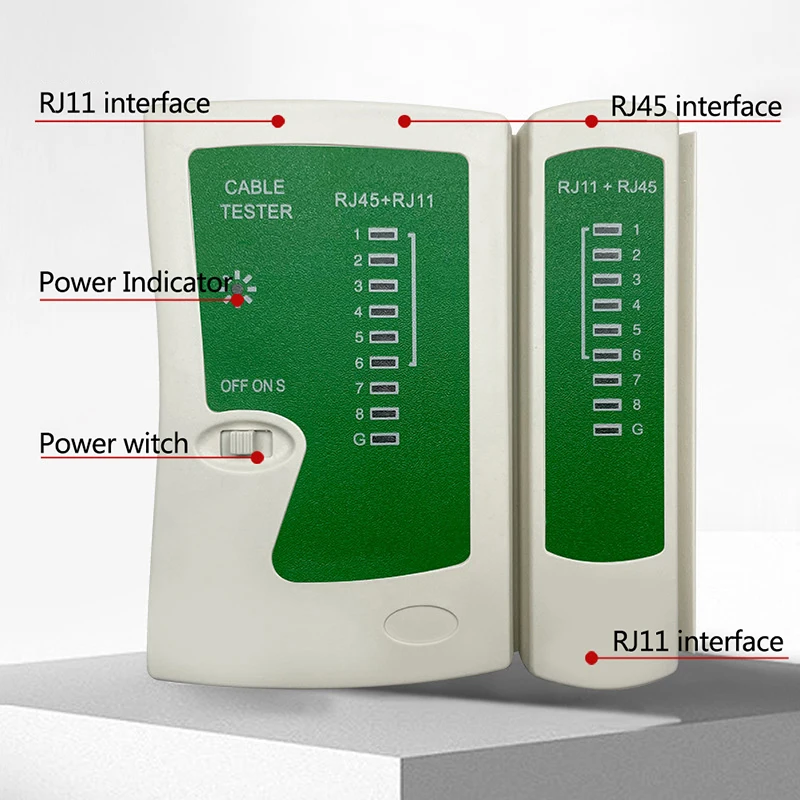 

RJ45 Cable Lan Tester Network Cable Tester RJ45 RJ11 RJ12 CAT5 UTP LAN Cable Tester Networking Tool Network Repair