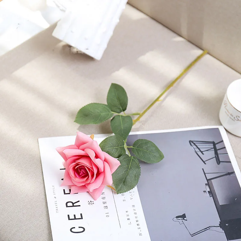 

Short Branch Folded Small Rose Wedding Simulation Flower Supplies Indoor Home Decoration Simulation Plant Fake Flower