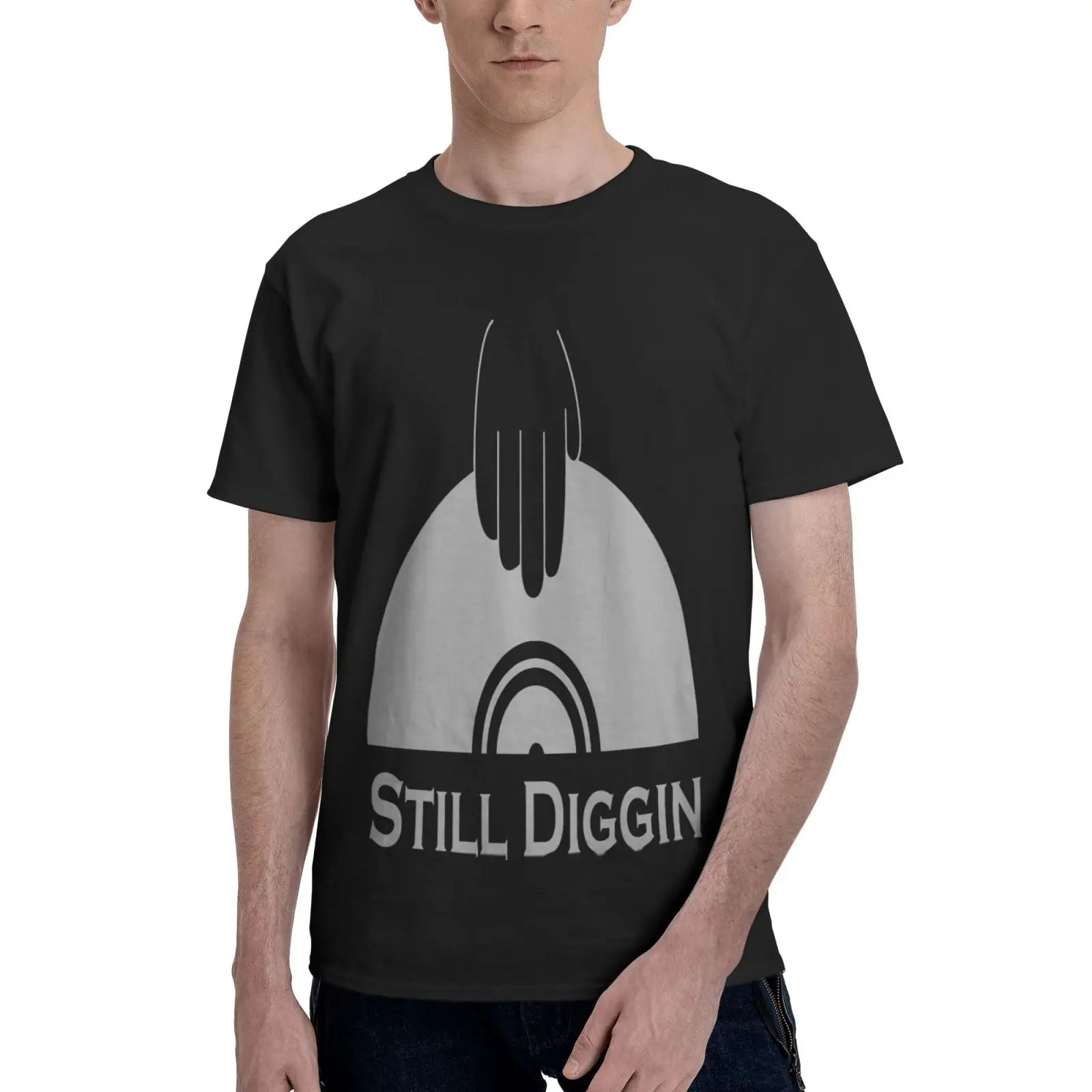 

Мужская футболка Diggin In The Crates с виниловыми пластинами, футболка большого размера, Мужская Эстетическая одежда, аниме мужские рубашки, мужска...