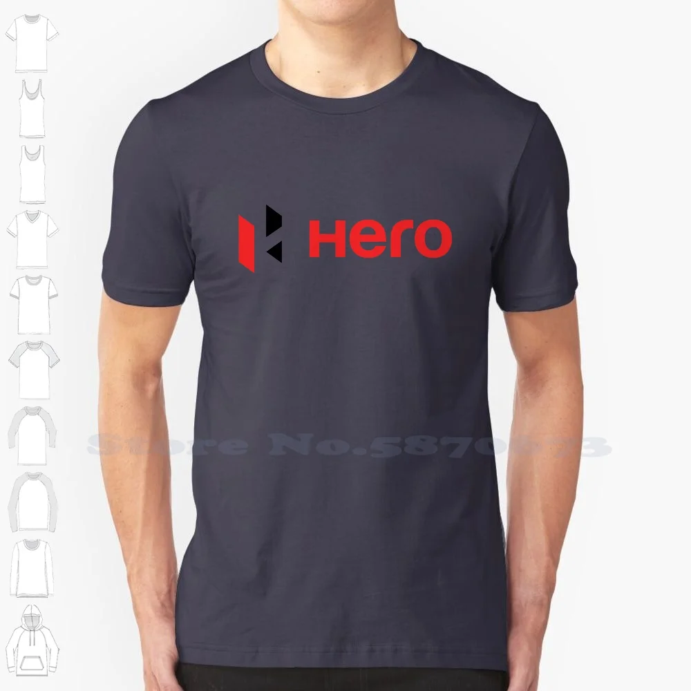 

Hero Logo Unisex Clothing 2023 Streetwear Printed Brand Logo T-shirt Graphic Tee