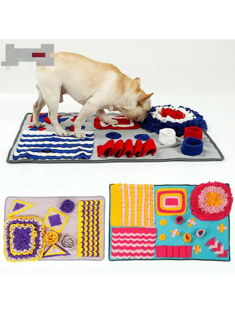 

Color Pet Sniffing Pad Puzzle Slow Food Training Dog Toys Hide Food To Relieve Boredom Outdoor Pet Supplies