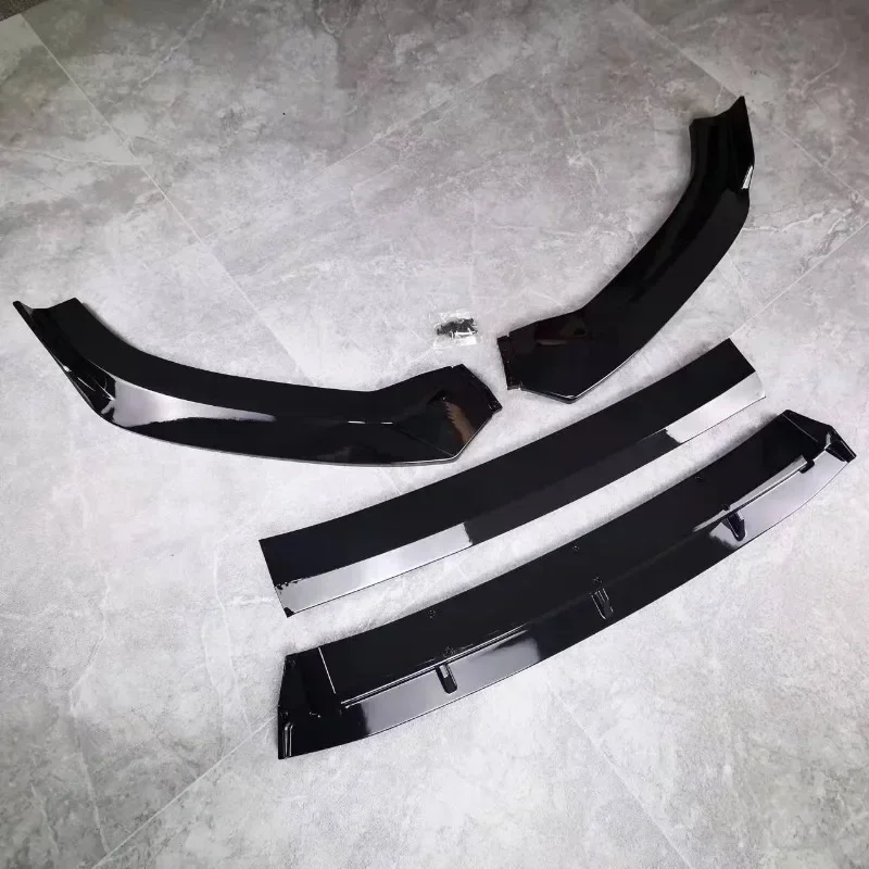 

Глянцевый черный автомобильный передний бампер, разветвитель для Audi A3 S-Line S3 8V Facelift 2017-2020, тюнинг, защита переднего бампера, комплекты кузова