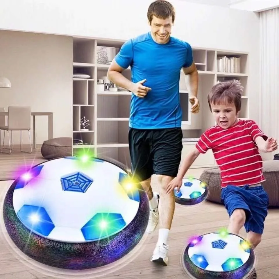 

Soccer Ball Indoor Football Toy LED Light Flashing Ball Toys Air Power Hover Colorful Music Ball Kid Sports Game Gifts