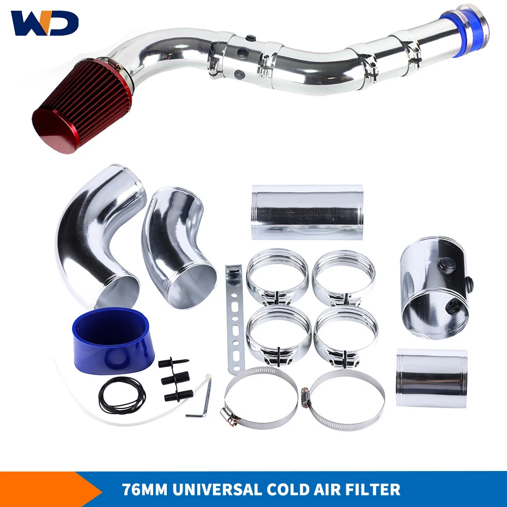 

Универсальный фильтр холодного воздуха WD 76 мм, впускная труба, комбинированная производительность, Индукционная впускная труба автомобиля...