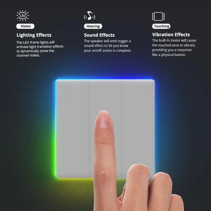 НОВЫЙ SONOFF TX Ultimate T5 Smart Wall Switch Wi-Fi LED Light Edge EWeLink Пульт дистанционного управления