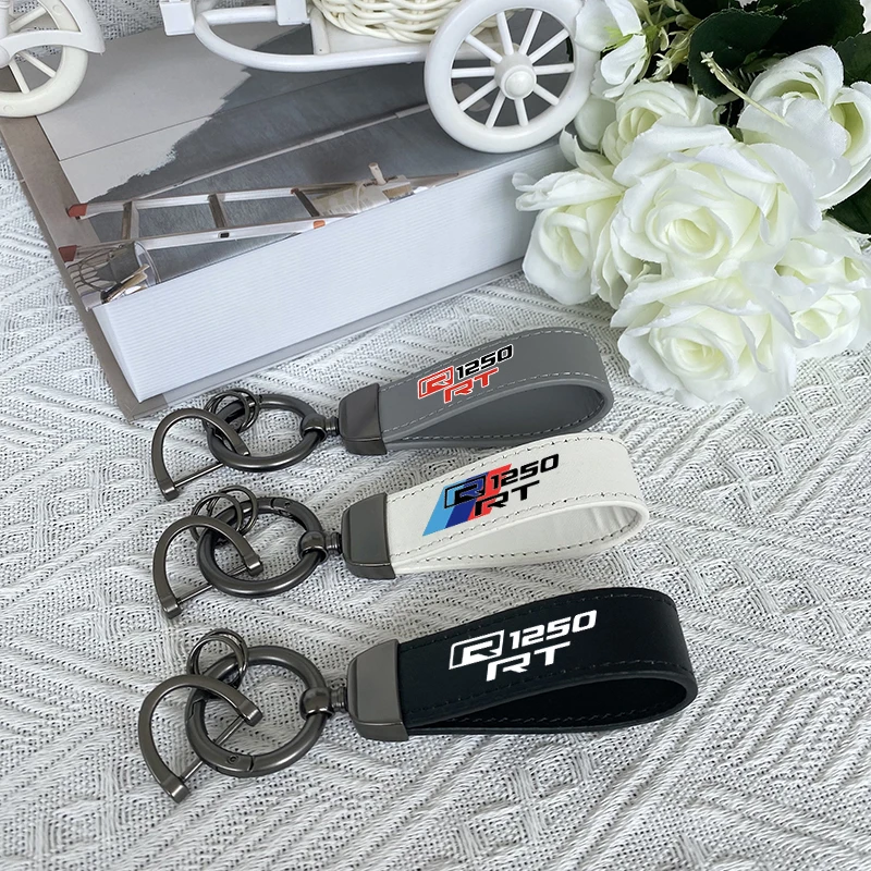 

For BMW R1250RT R 1250RT R1250 RT 2018-2023 Top leather Printed Metal Keychain