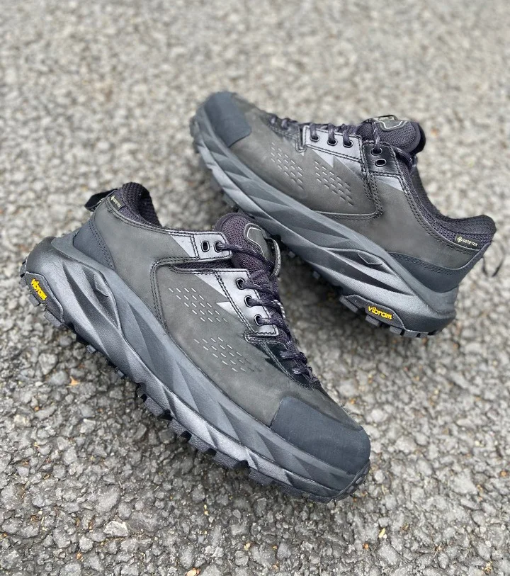 Men`s HK LOW GTX Genuine leather breathable anti-slip hiking trekking shoes mens outdoor waterproof walking camping shoes