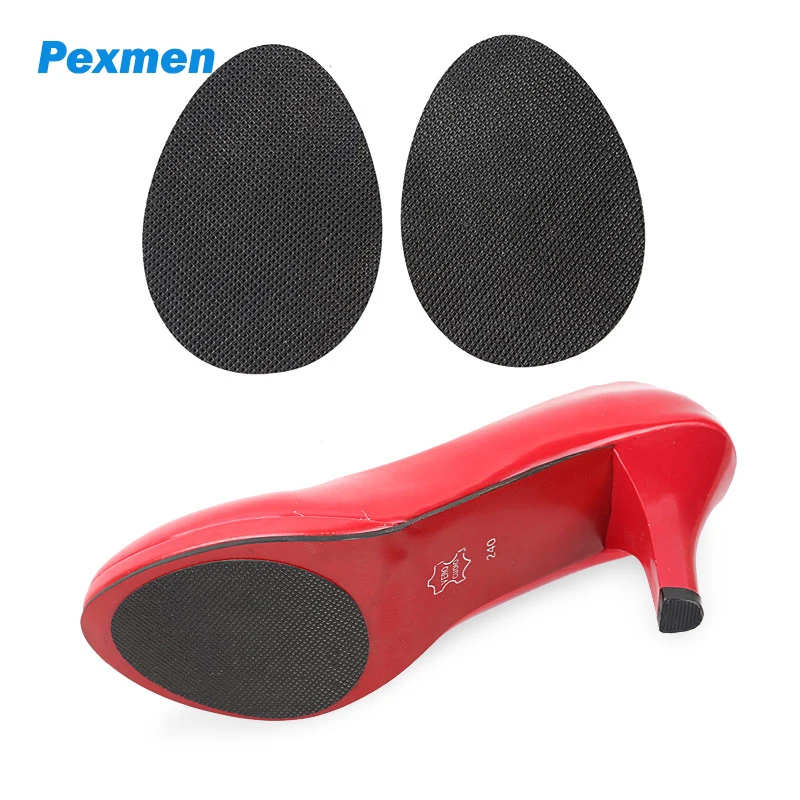 

Pexmen 2Pcs Anti-Slip Shoe Pads Self-Adhesive Shoe Grips Sole Stick Protector for High Heel Shoes Grips on Bottom of Shoes